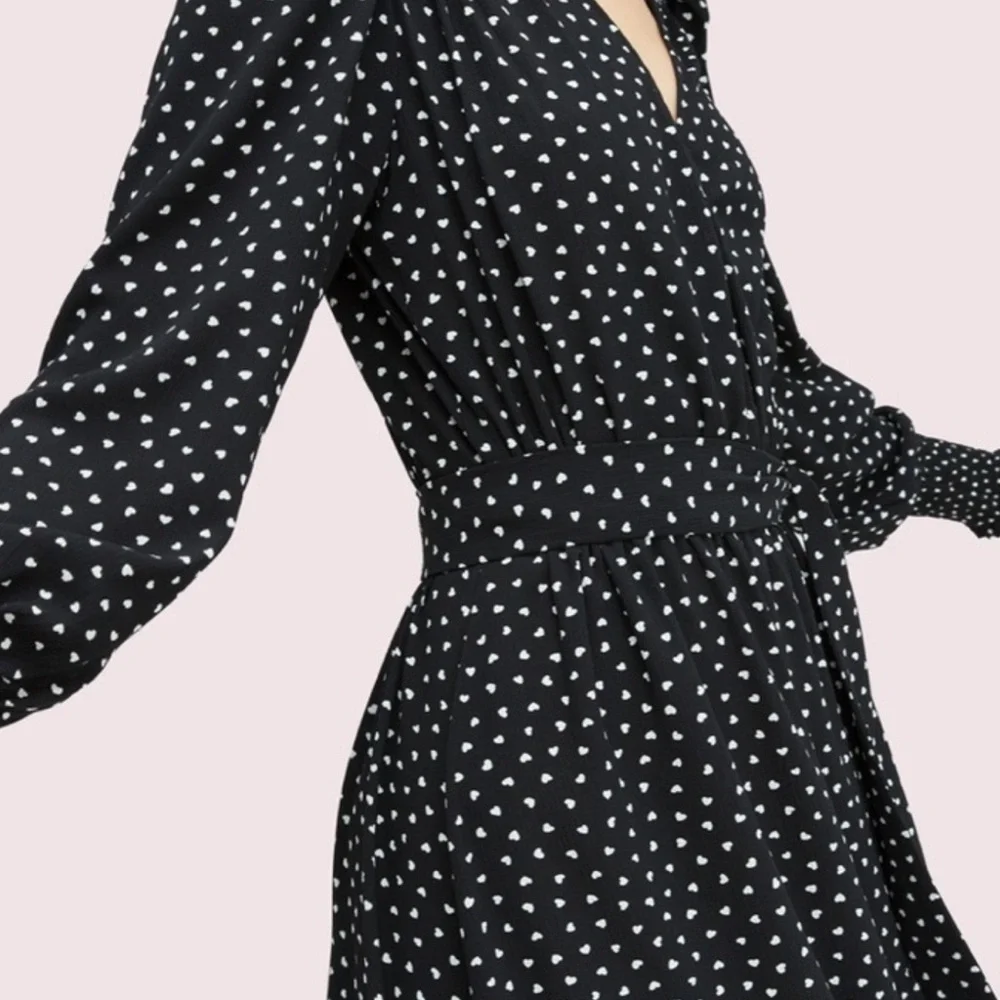 Kate Spade Heartbeat Smocked Dress Size XS - Picture 3 of 10